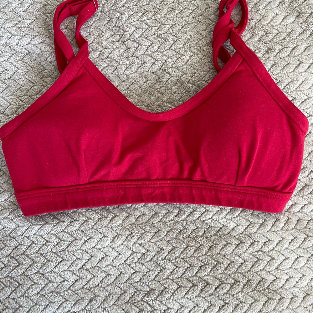 Sportswear Red Sports Bra